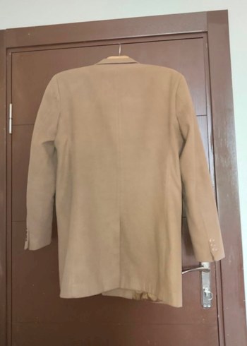 Bej Midi Süet erkek Kaban - Görsel 2