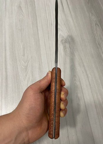 Ahşap Saplı Keskin Mutfak Bıçağı - Görsel 2