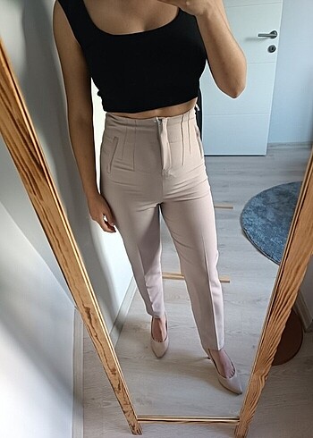 42 Beden Kahverengi zara model pantolon