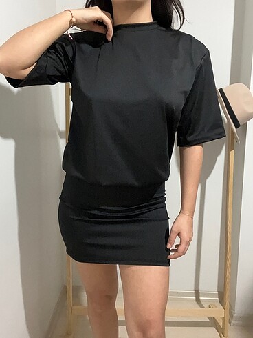 s Beden siyah Renk Basic elbise