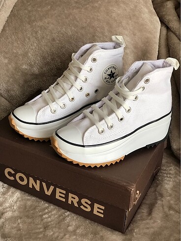 38 Beden Converse kadın spor ayakkabı siyah mavi beyaz