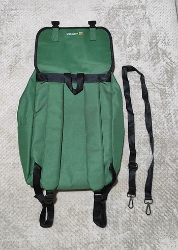 Microsoft Logolu Yeşil Kadın Sırt Çantası - Görsel 2