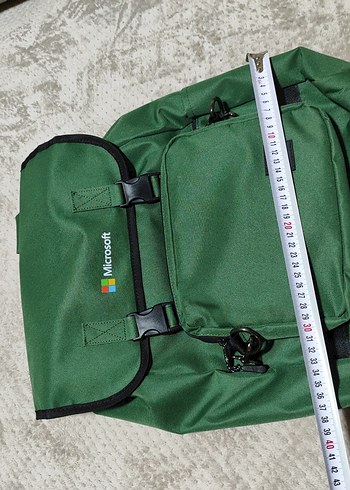 Microsoft Logolu Yeşil Kadın Sırt Çantası - Görsel 8