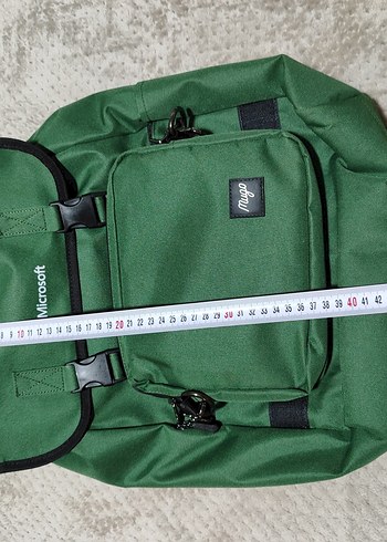 Microsoft Logolu Yeşil Kadın Sırt Çantası - Görsel 9