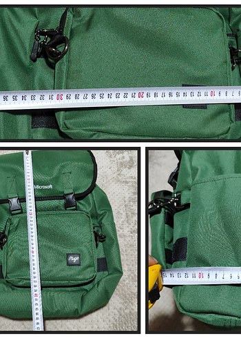 Microsoft Logolu Yeşil Kadın Sırt Çantası - Görsel 11