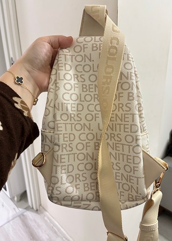 Kadın Beyaz Tokalı Çapraz Çanta - Görsel 2