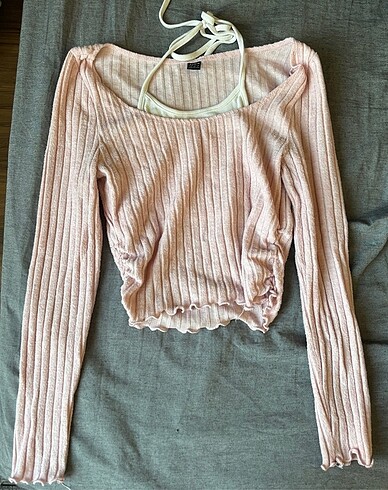 shein pembe uzun kollu üst