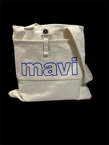 Kanvas mavi çanta