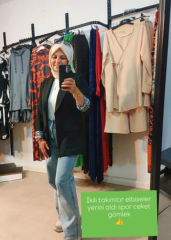 38 Beden Düğmeli Siyah Kadın Blazer Ceket