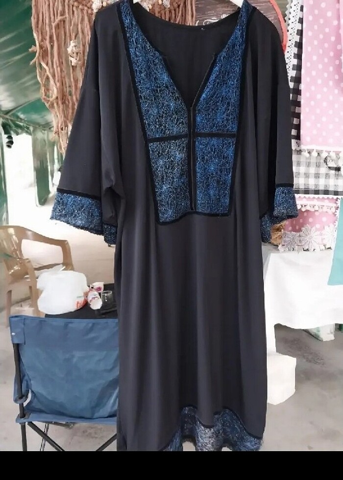 Siyah , kalıbı  rahat elbise - Görsel 2