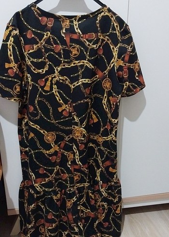 Zincir Detaylı Mini Kadın Elbise - Görsel 2