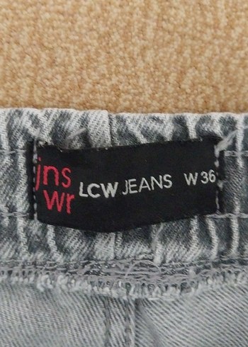 Gri kadın Denim Bol Kesim Pantolon - Görsel 2