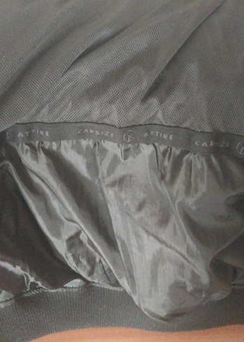 Siyah Düğmeli Unisex Kışlık mont - Görsel 4