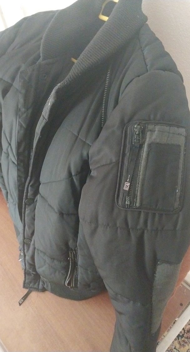 Siyah Düğmeli Unisex Kışlık mont - Görsel 3