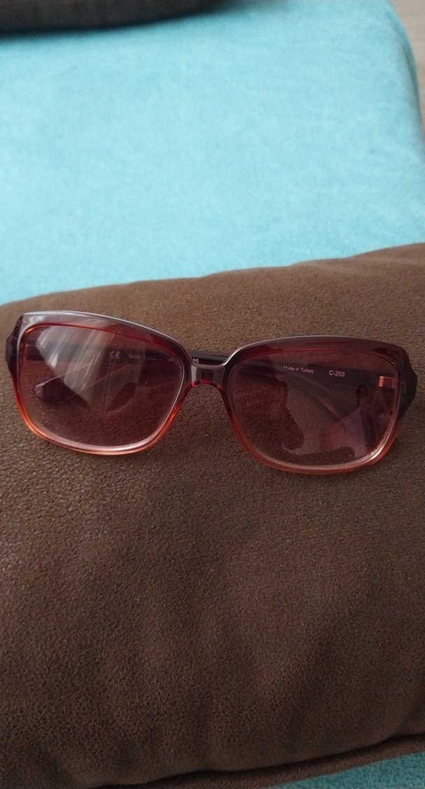 Şeffaf  şeftali  rengi Kadın Gözlüğü - Görsel 4