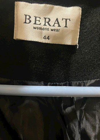 44 Beden Siyah Uzun Kaban