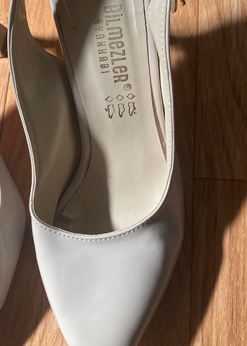 37 Beden ten rengi Renk Bej Rugan Tokalı Stiletto Kadın Abiye Ayakkabı