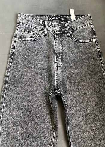 s Beden Gri Denim Kadın Jean Pantolon