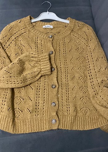 Zara 2liBohem Bej Mini Örgü Hırka