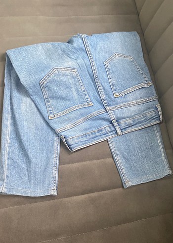 xs Beden mavi Renk Mavi Midi Kot Pantolon Regular Fit