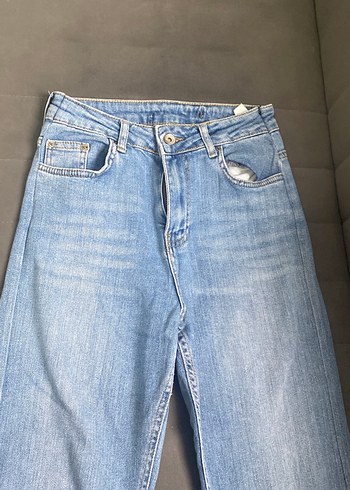 xs Beden Mavi Midi Kot Pantolon Regular Fit