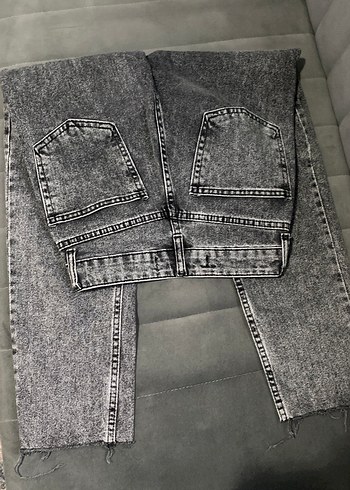xs Beden Gri Denim Kadın Midi Boy Regular Fit Jean
