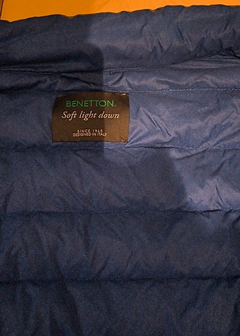 Benetton Lacivert Sisme Yelek