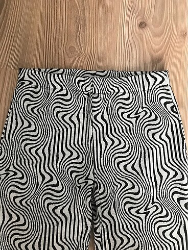 m Beden Zebra desenli İspanyol paça