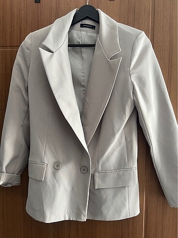 Gri blazer ceket