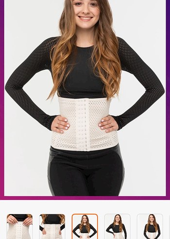 Beyaz Göğüs Korse, Orta Boy, Sıkı Oturan - Görsel 2