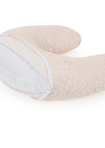 Pembe Çiçek Desenli Hamile ve Emzirme Yastığı - Görsel 3