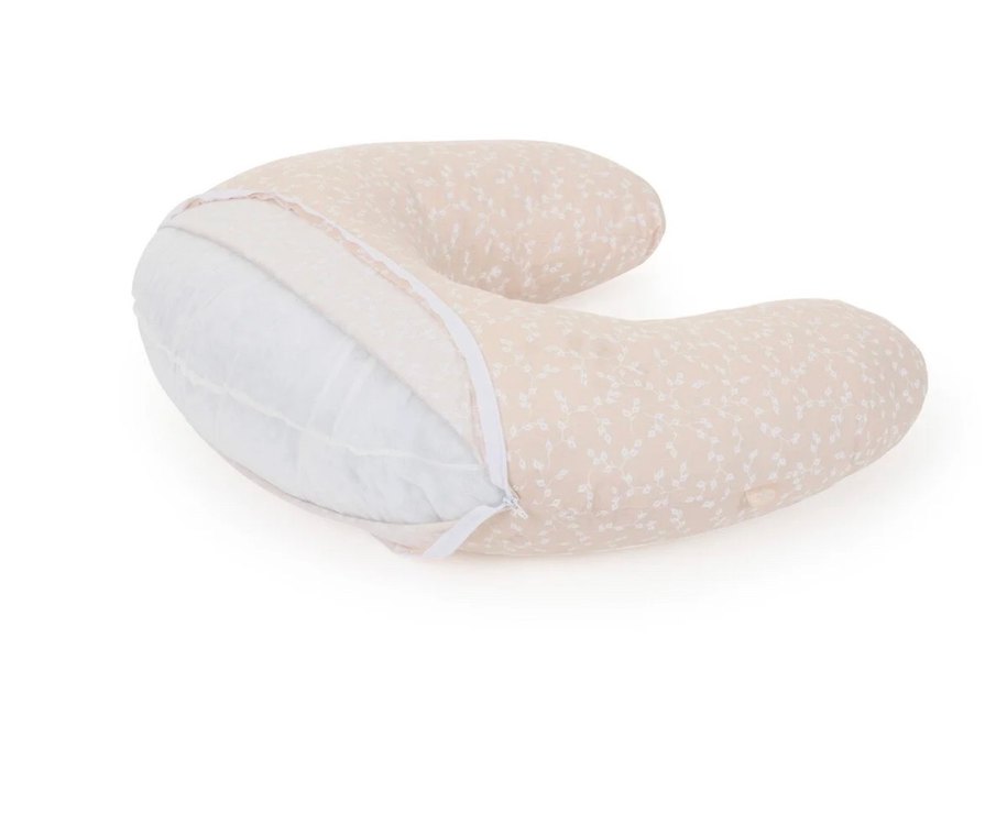 Pembe Çiçek Desenli Hamile ve Emzirme Yastığı - Görsel 3