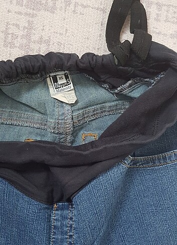 xs Beden mavi Renk Nappies jean pantolon