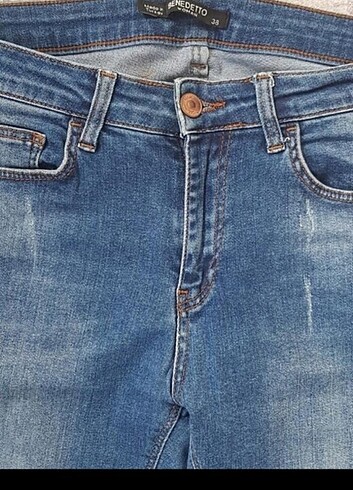 38 Beden mavi Renk Benedetto skinny jean pantolon