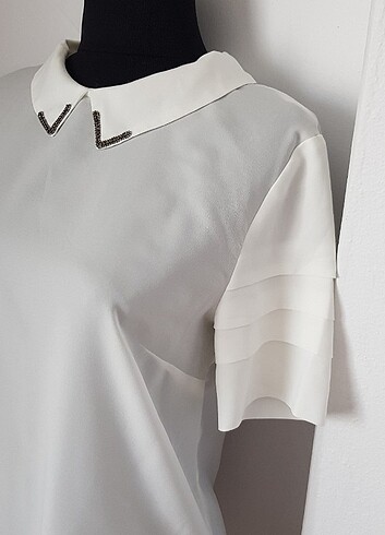 xs Beden beyaz Renk Mango suit bluz