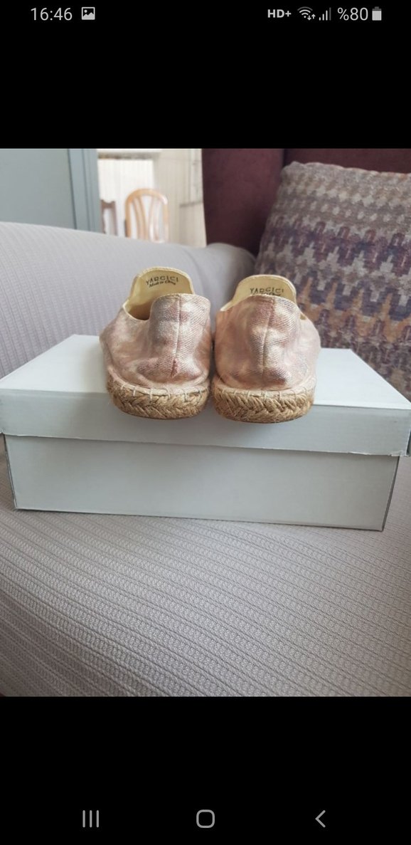 Yargıcı bez espadril - Görsel 4