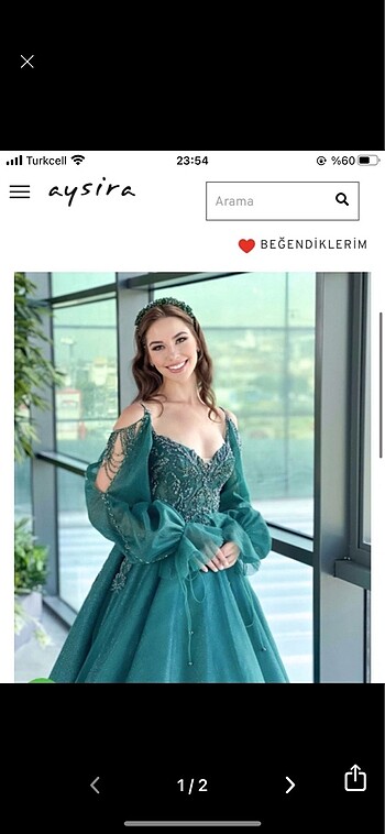 Aysira zümrüt kına elbisesi