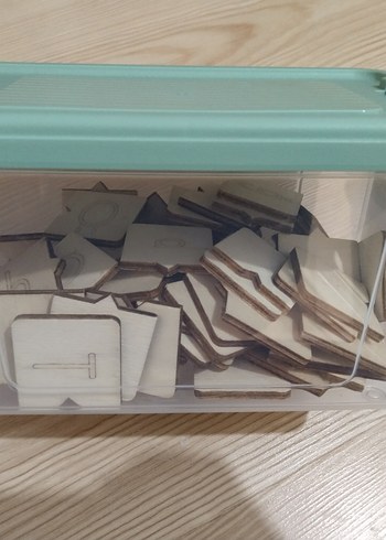 Bej Renkli Ahşap Harf Oyuncakları - Görsel 3