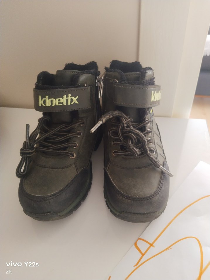 Gri Kamuflaj Erkek Çocuk Botu Velcro - Görsel 2