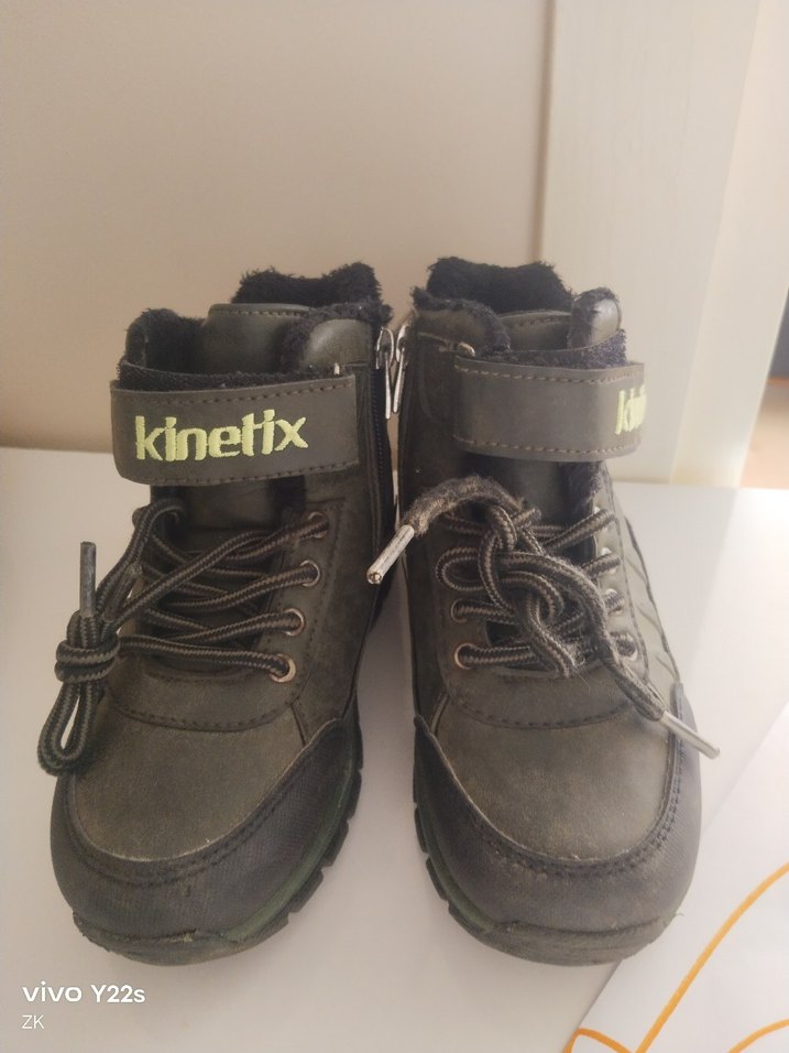 Gri Kamuflaj Erkek Çocuk Botu Velcro - Görsel 4