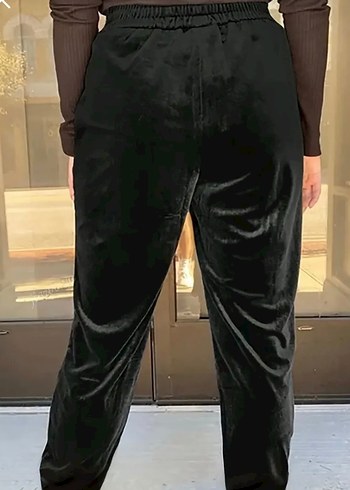 l Beden Siyah Kadın Salaş Jogger Alt Eşofman
