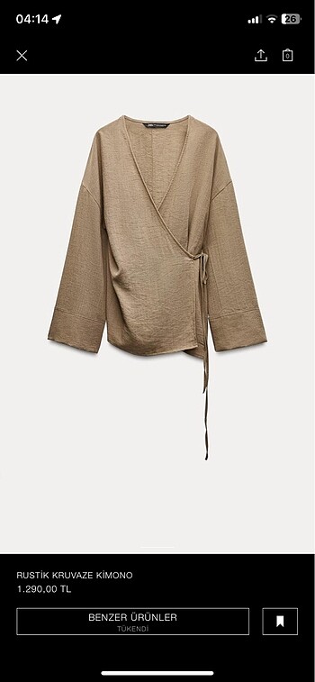 Zara kimono arıyorum