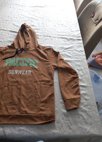 Fashion Angel Kadın Kahverengi Kapüşonlu Sweatshirt