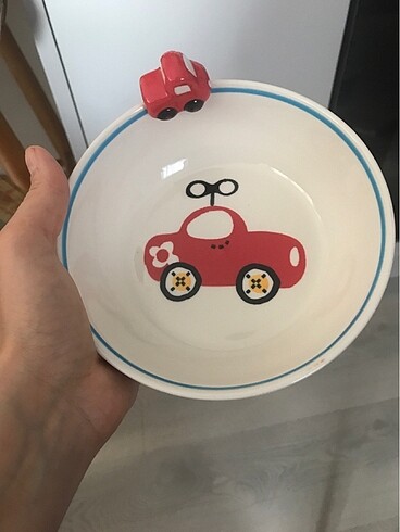 Paşabahçe 3 parça erkek çocuk porselen yemek seti