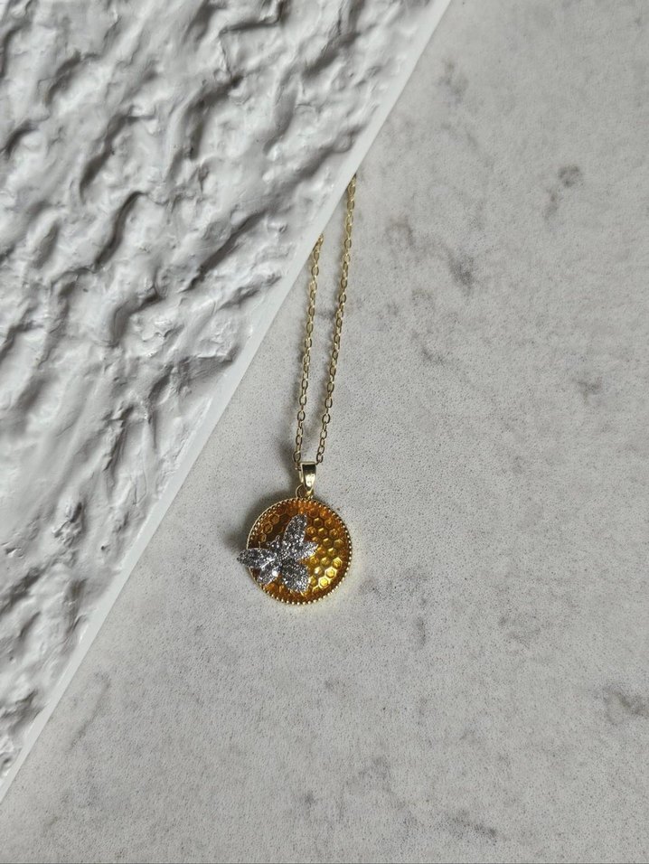 Modern Klasik Altın Zincirli Yılan Desenli Kolye - Görsel 2