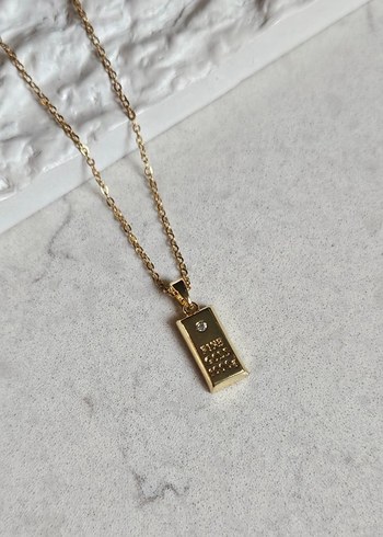 Zarif Gold Zincir Detaylı Midi Kadın Kolye - Görsel 3