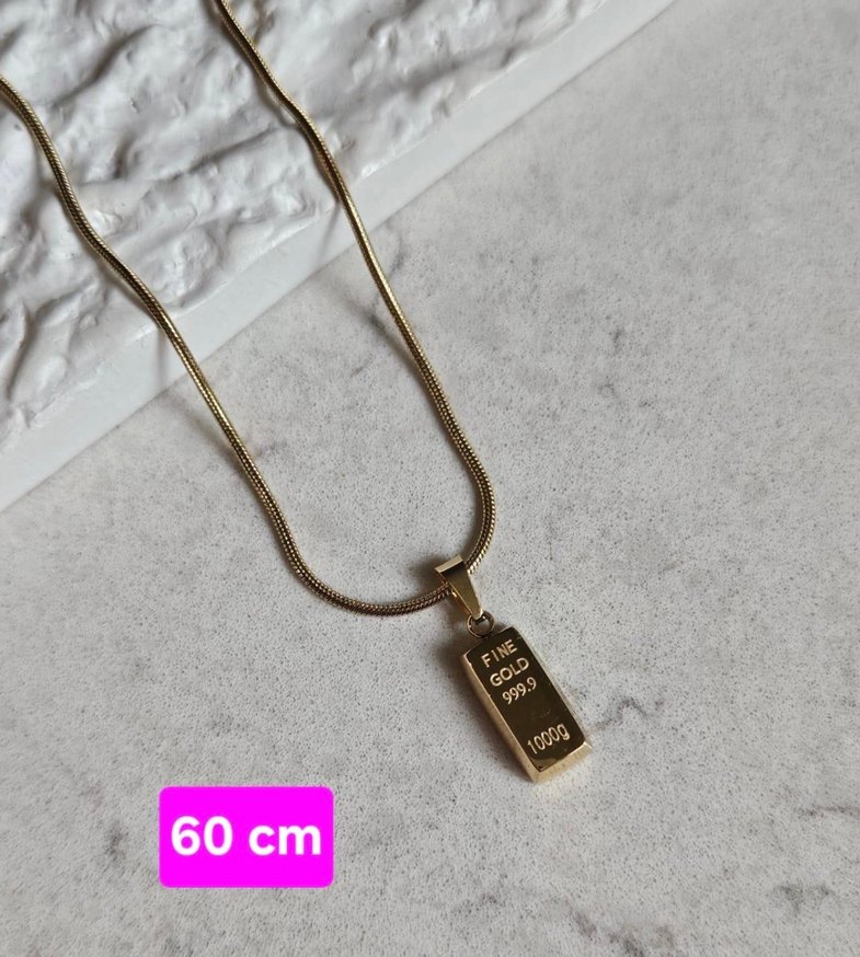 Zarif Gold Zincir Detaylı Midi Kadın Kolye - Görsel 4