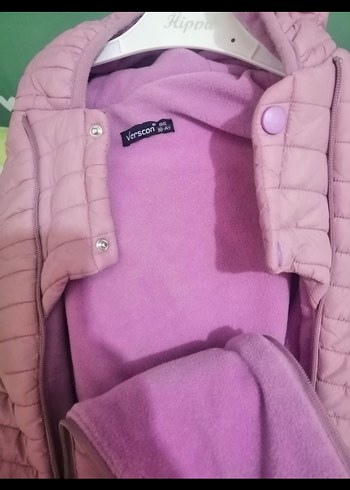 Mor Bebek Tulum, Fermuarlı, Düz Desen - Görsel 5