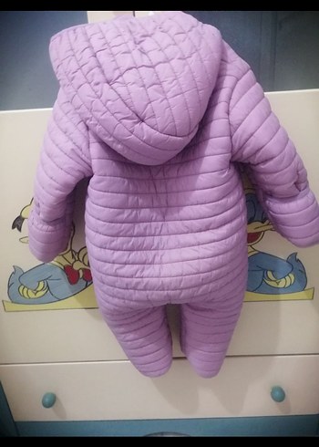 Mor Bebek Tulum, Fermuarlı, Düz Desen - Görsel 3