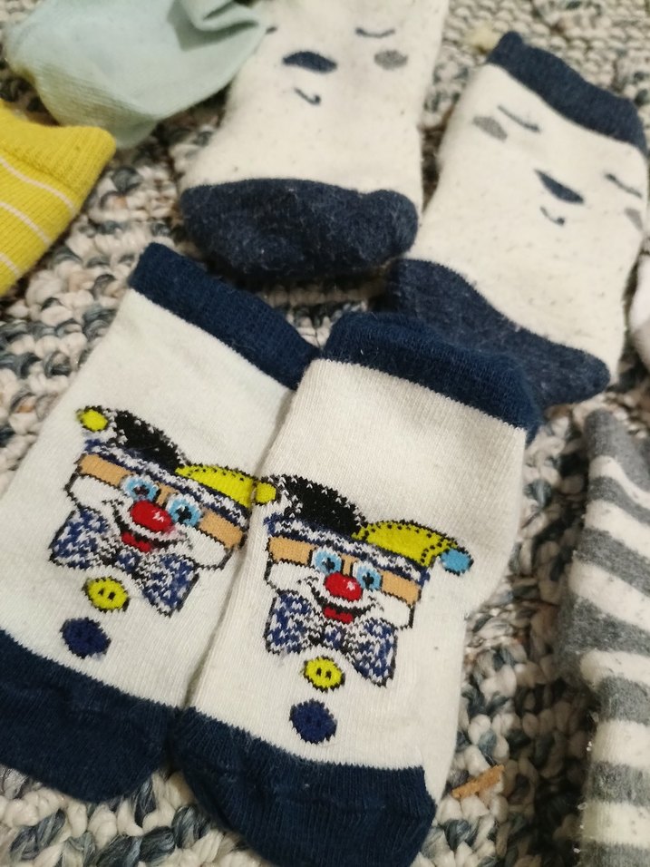 Çocuk Renkli Desenli Çorap Seti - Görsel 3